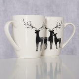 Boltze home tasse renne h10,5cm noir et blanc - afbeelding 2