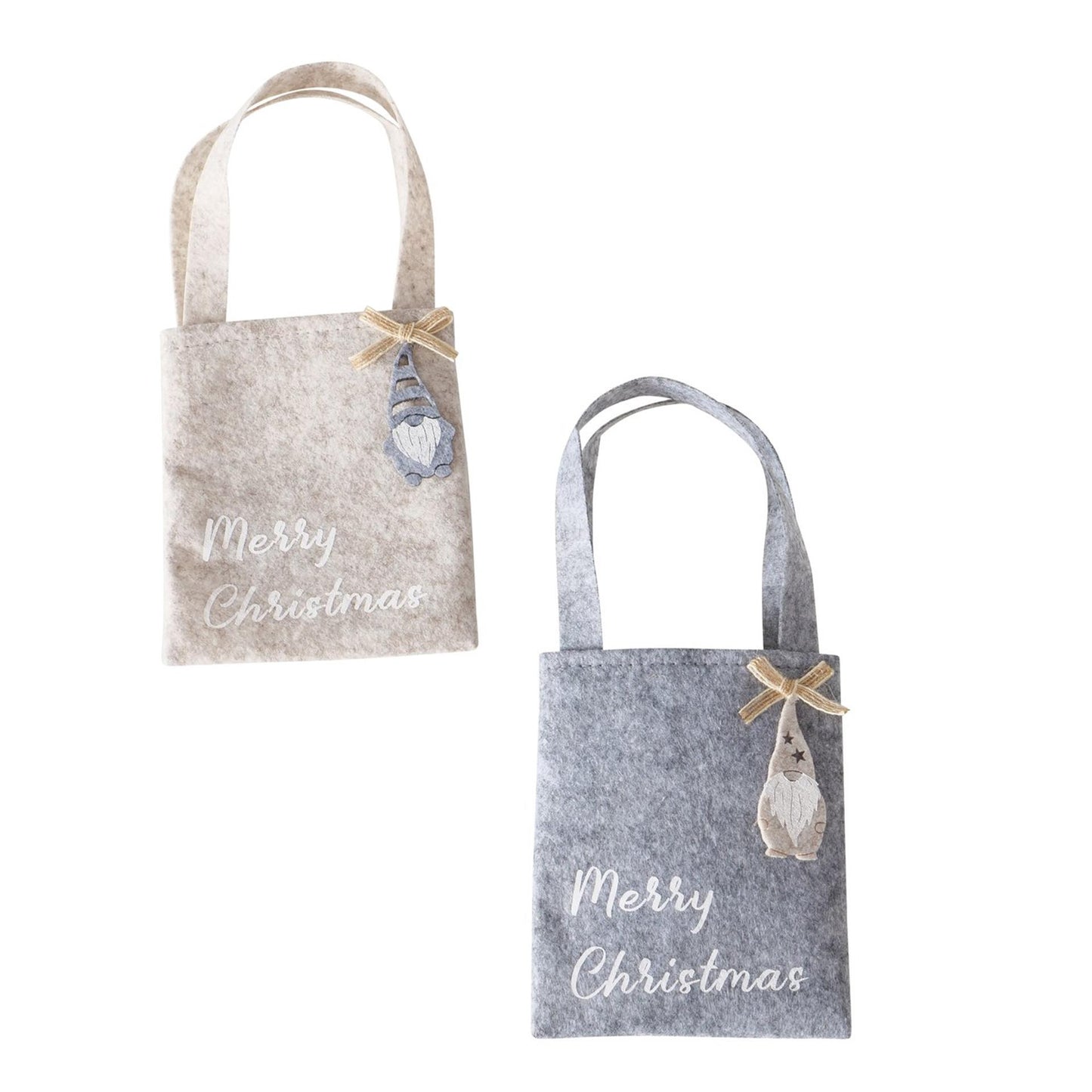 Boltze home sac cadeau mini feutre Père Noël h25cm