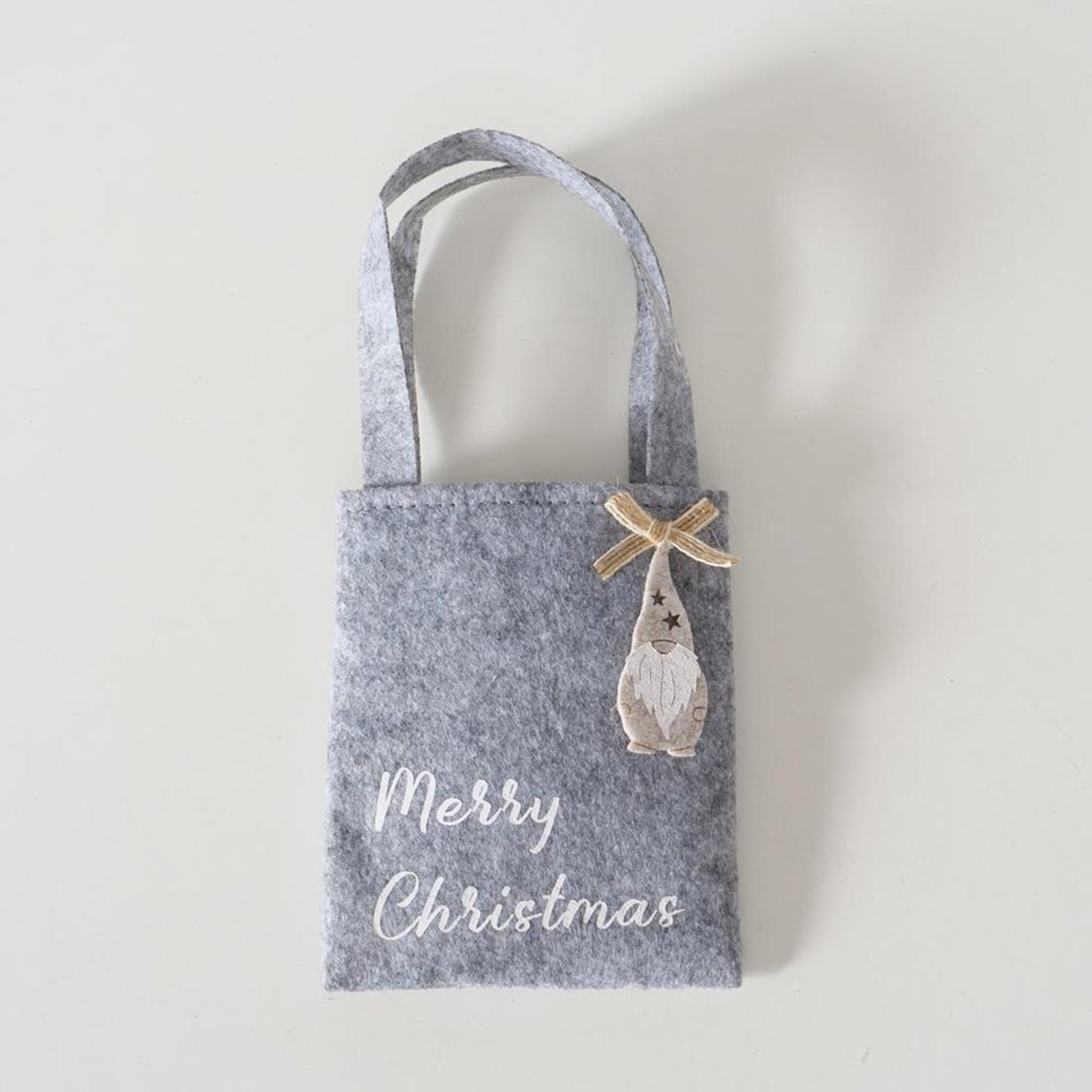Boltze home sac cadeau mini feutre Père Noël h25cm