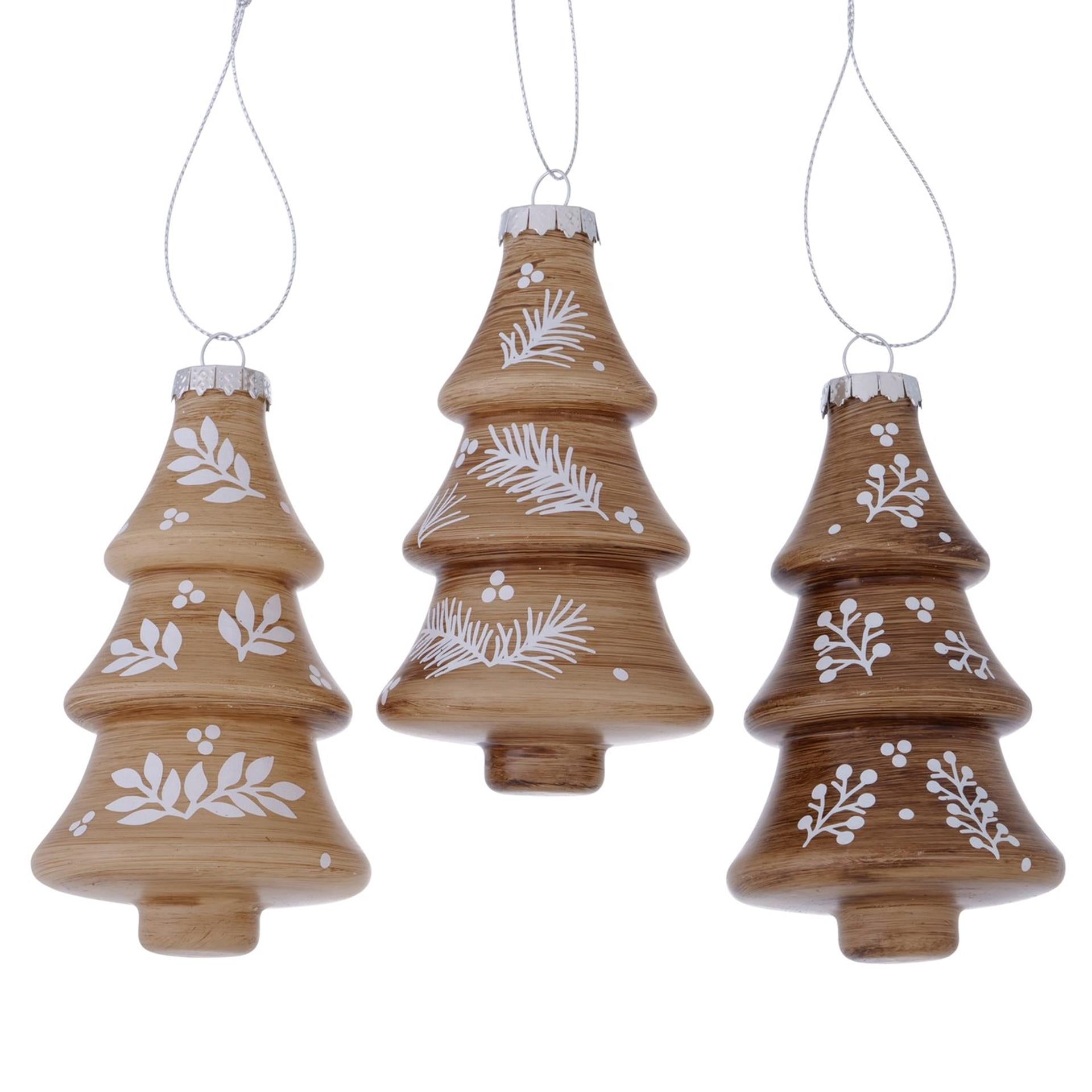 Boltze home Pendentif de Noël conian arbre de Noël verre 13,5cm