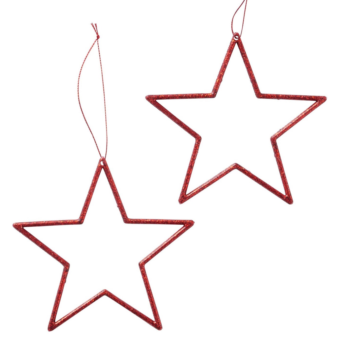Boltze home Pendentif de Noël étoile 2 pcs. 12x12cm