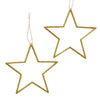 Boltze home Pendentif de Noël étoile 2 parties or 12cm
