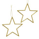 Boltze home Pendentif de Noël étoile 2 parties or 12cm