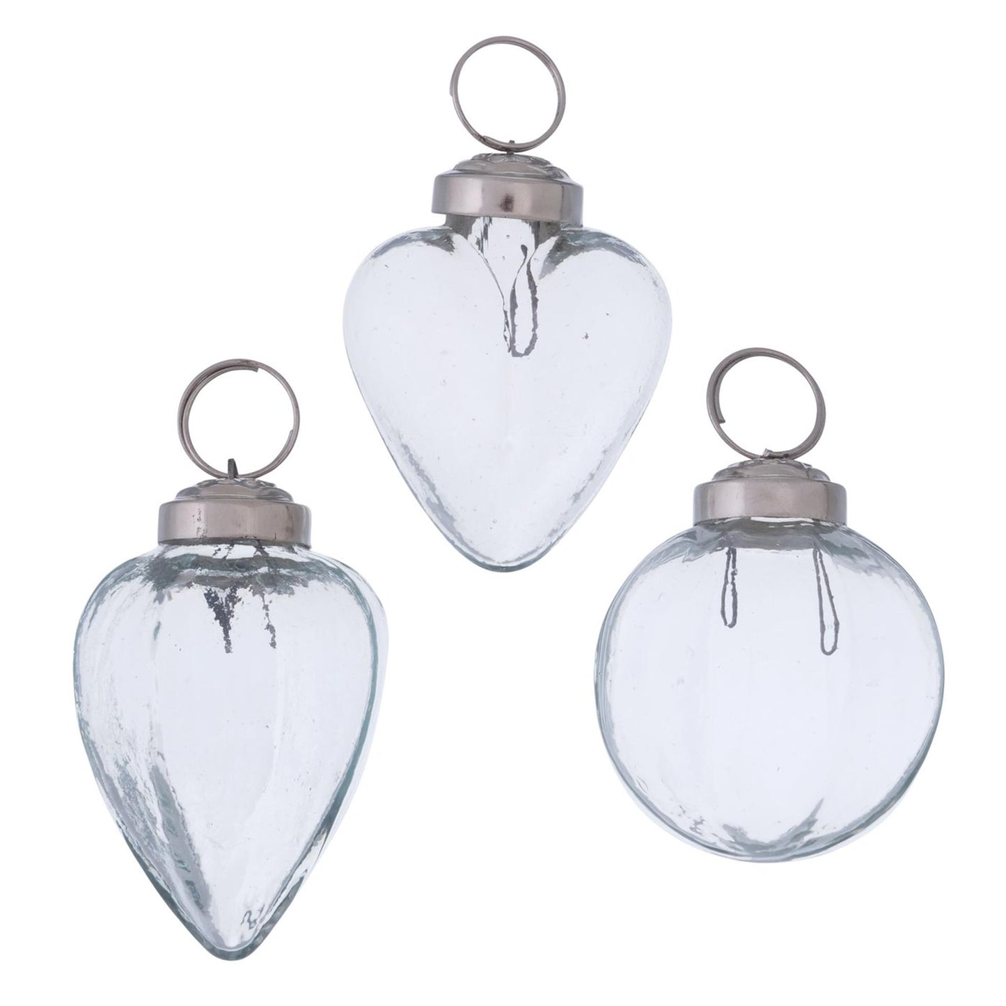 Boltze home Suspension de Noël smalla verre h7xø5cm