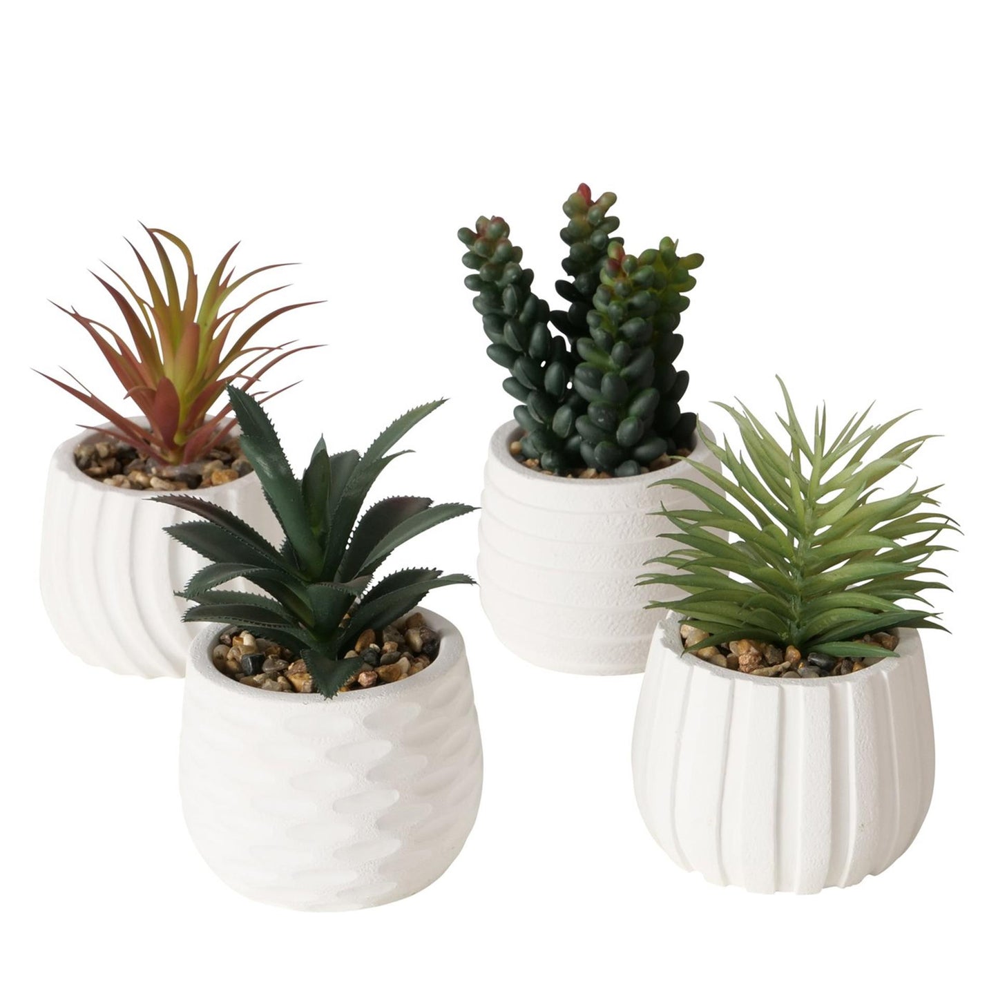 Plante artificielle Boltze home en pot blanc h14cm