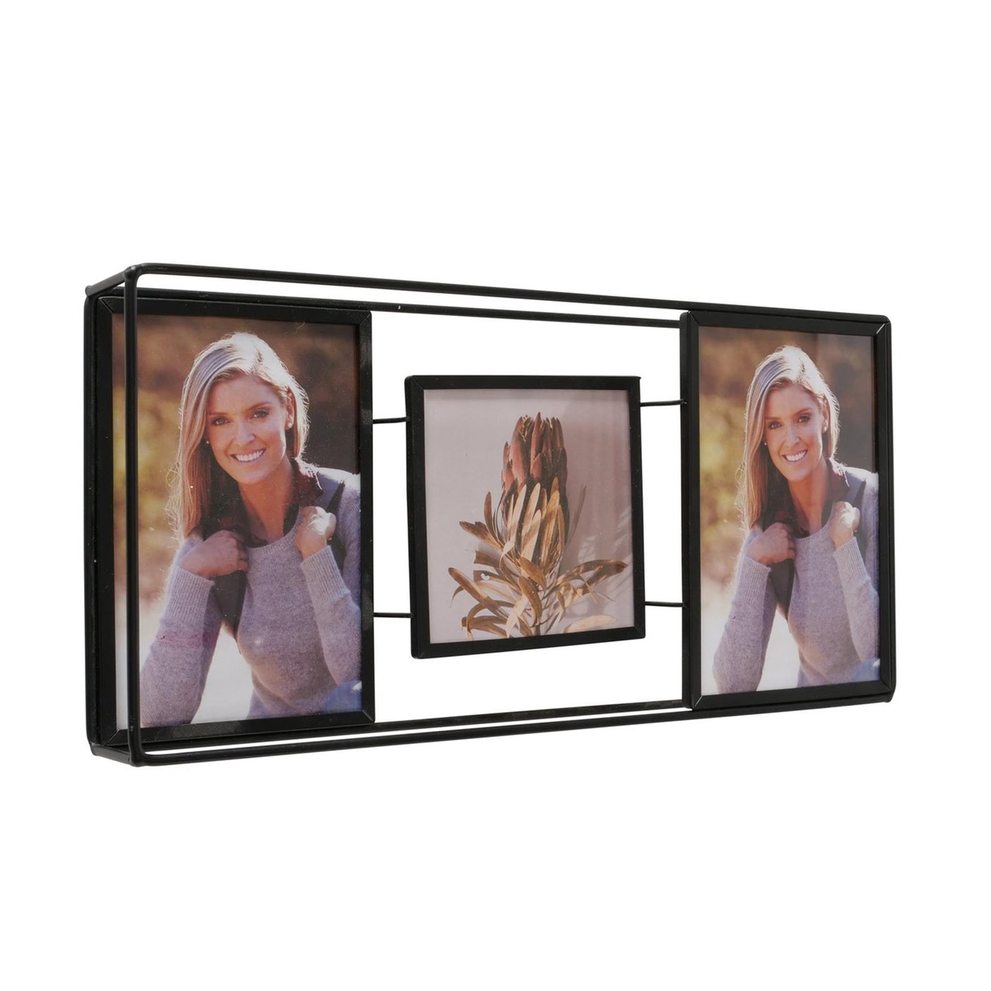 Boltze home cadre photo collage noir h16cm