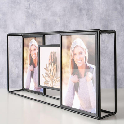 Boltze home cadre photo collage noir h16cm
