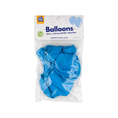 Ballons 10 st bébé bleu