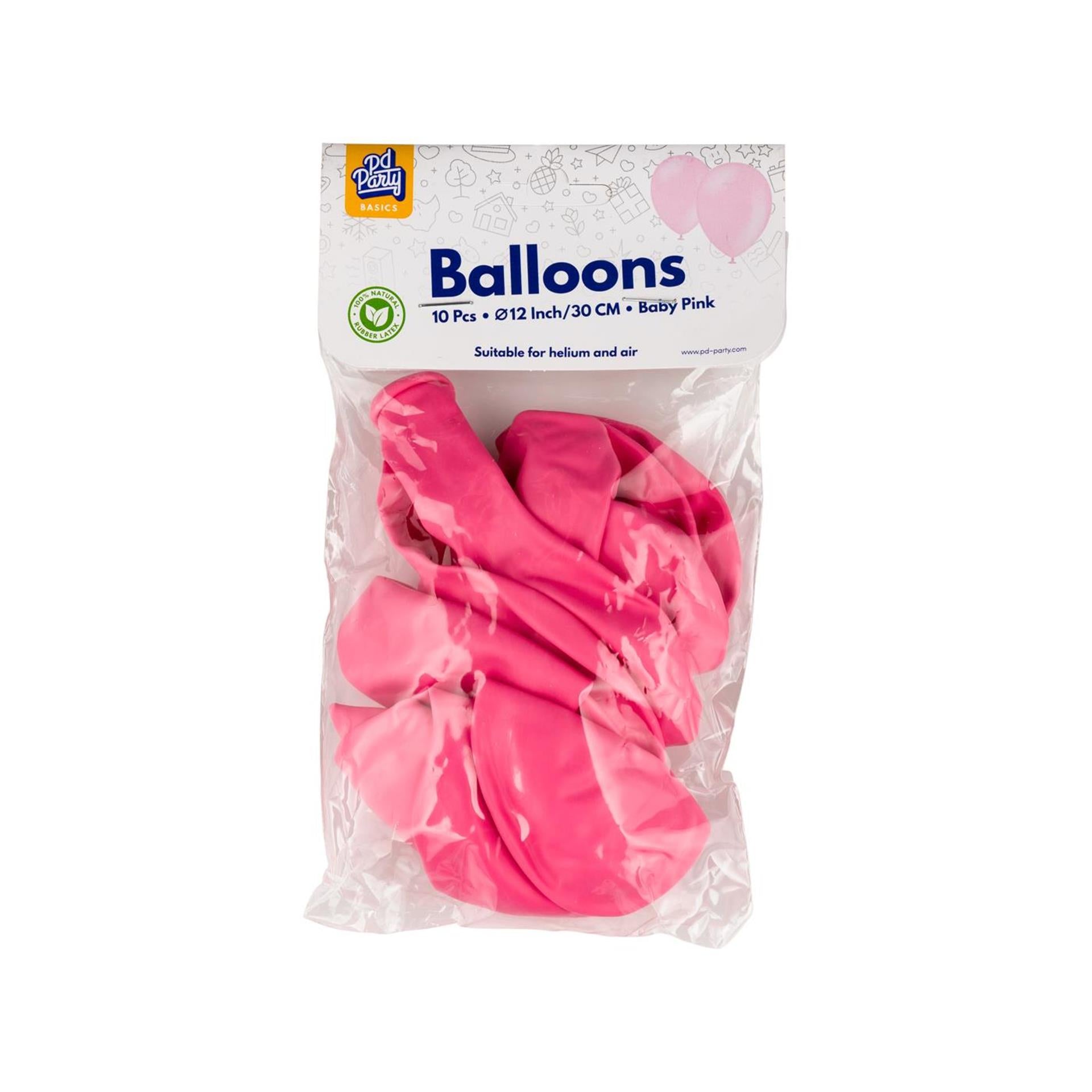 Ballons 10 st rose bébé