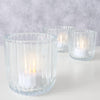 Boltze home photophore verre transparent set a 3