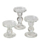Boltze home bougeoir en verre 3 pièces 13,4 cm