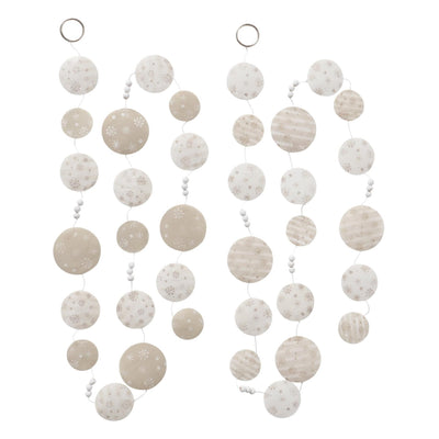 Boltze home guirlande capiz flocon de neige l180cm