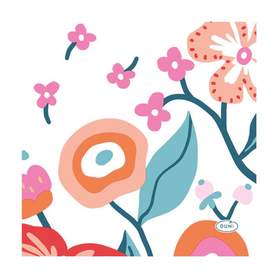 Napkins Bloom vibrant 24x24 cm
