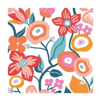 Napkins Bloom vibrant 33x33 cm