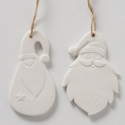 Boltze home pendentif Père Noël melio porcelaine 10x0,5cm