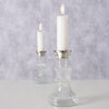 Bougeoir Boltze home verre transparent h11,5cm