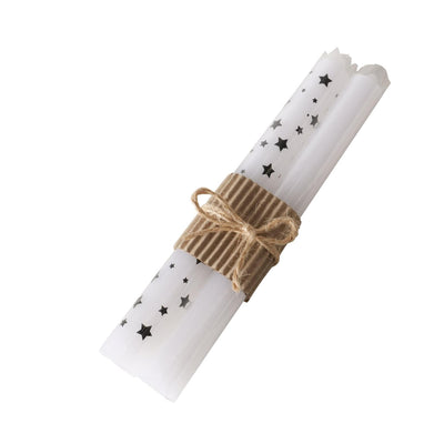 Boltze home dîner bougie sari lot de 2 pièces h20x2,2cm