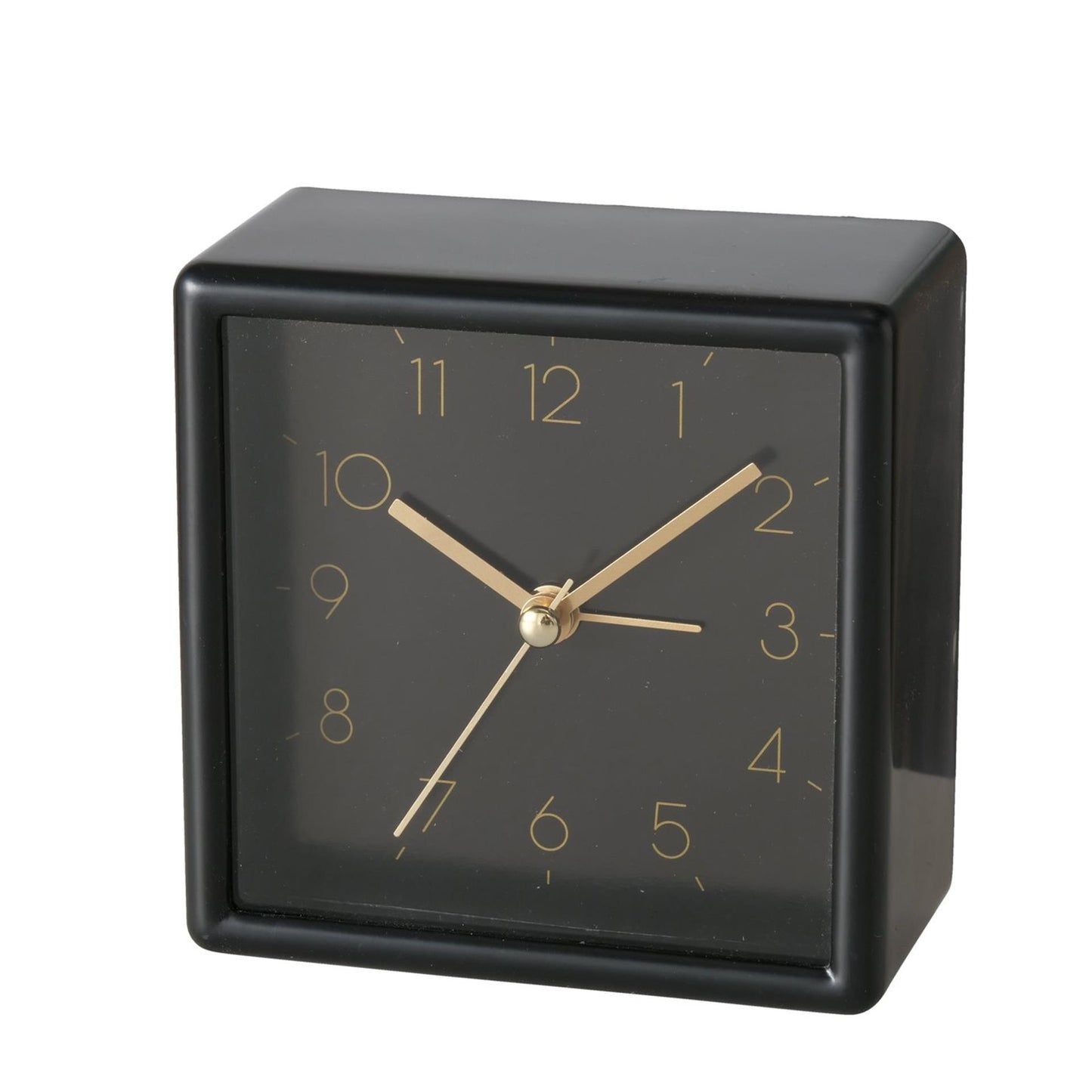 Boltze home horloge de table analogique noir h9,5cm