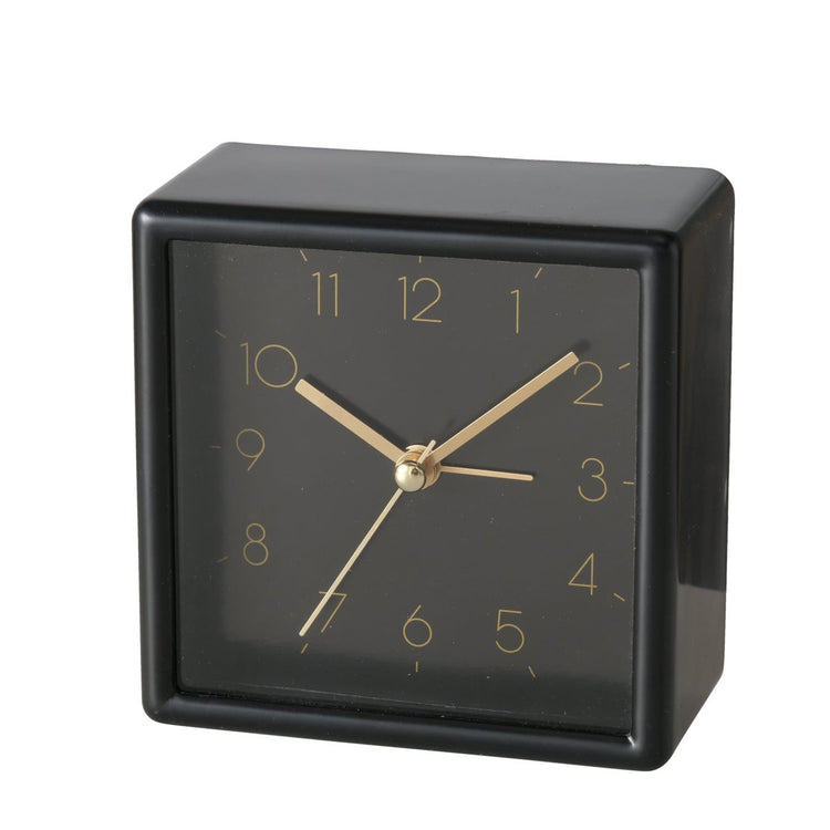 Boltze home horloge de table analogique noir h9,5cm