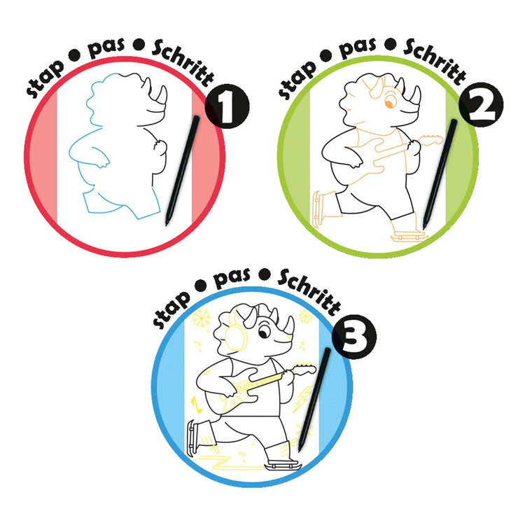 Caractéristiques de Dessineo Jumbo étape par étape