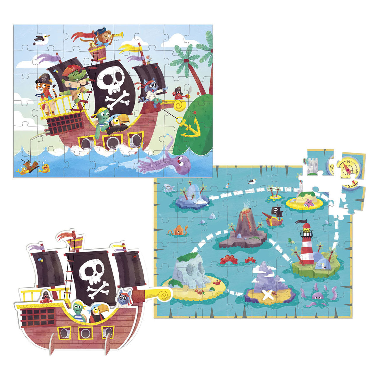 Goula Jigsaw Puzzle XXL Pirates, 48e.