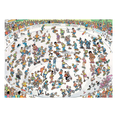 Jan van Haasteren Puzzle Skateboard de puzzle dans le Bowl, 2000.