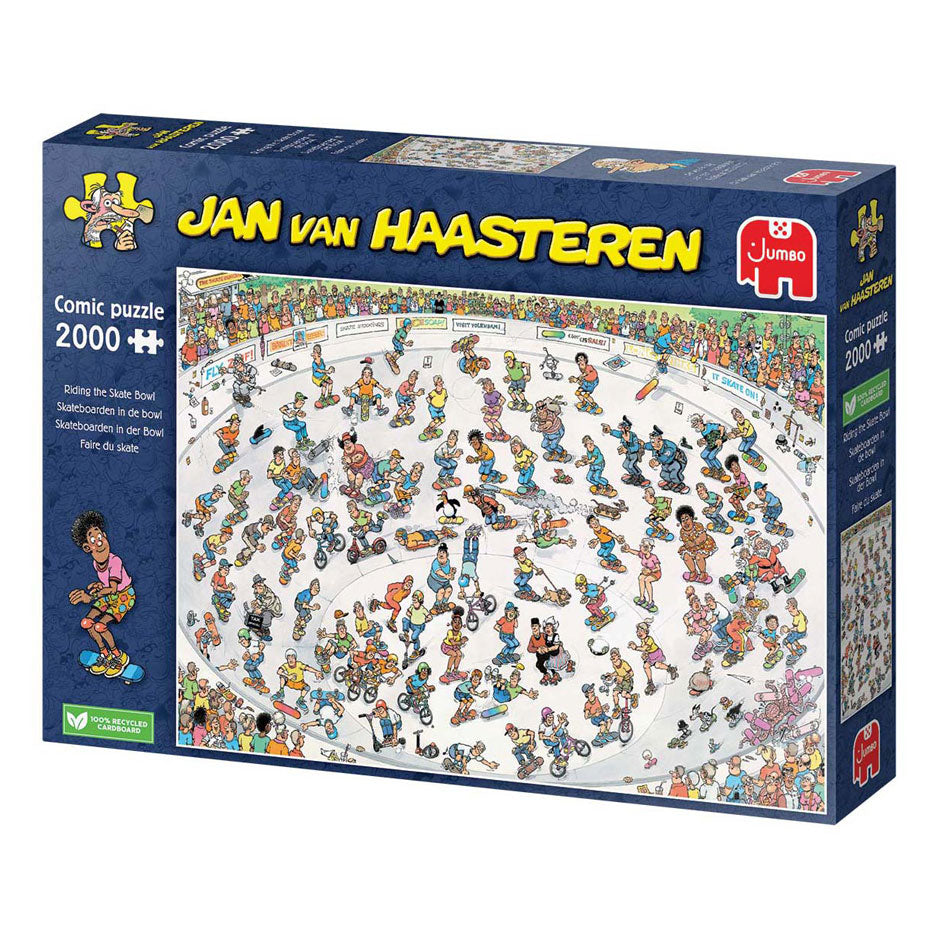 Jan van Haasteren Puzzle Skateboard de puzzle dans le Bowl, 2000.