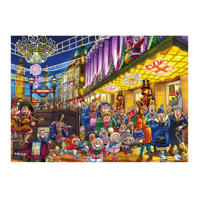 Jumbo Washij Christmas 20 jambe Puzzel les esprits de Noël, 2x1000st.