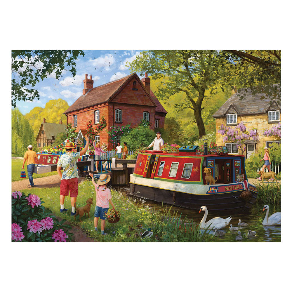 Serrures de campagne Jumbo legpuzzzel, 1000pcs.