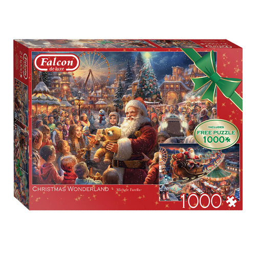 Jumbo Legpuzzzel Christmas Wonderland, 2x1000st.