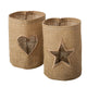Boltze home lanterne finia verre clair jute øh15cm