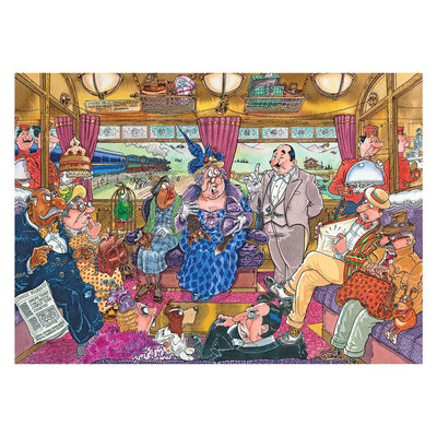 Rendre Puzzle Retro le Big Train Robbery 1000 pièces