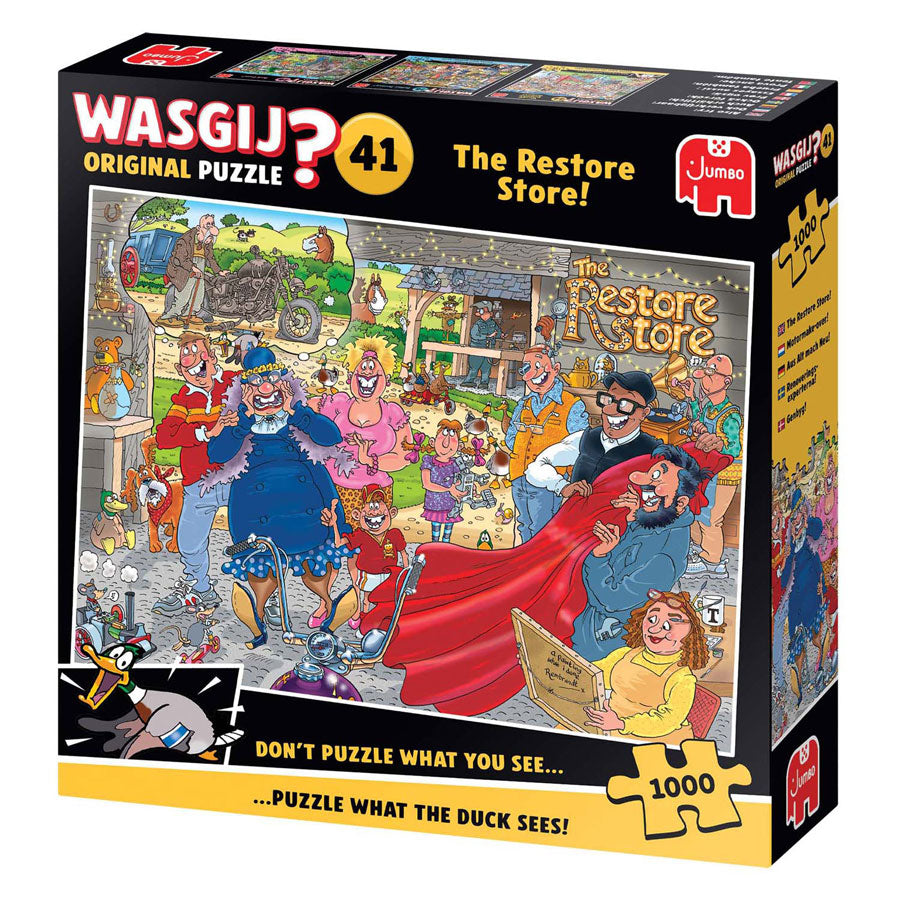Puzzle Wasgij original 41 - relooking de moto, 1000 pcs.