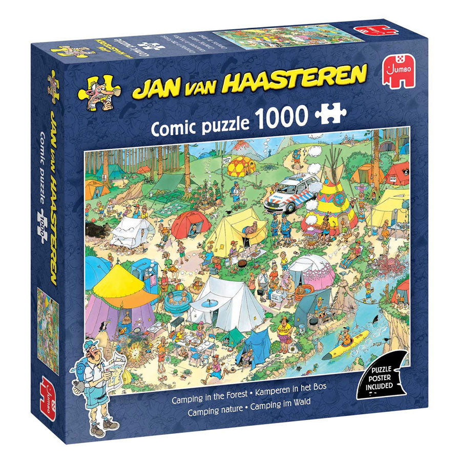 Puzzle Jumbo jvh : camping dans les bois