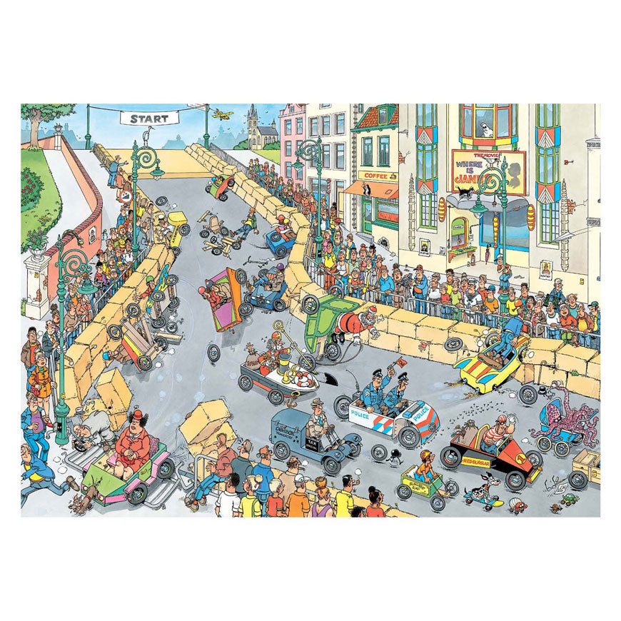 Puzzle Jumbo Jan van Haasteren - la course des caisses à savon, 1000 pcs.