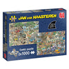 Puzzle Jumbo Jan van Haasteren - Tempête de safari 2 en 1, 2x1000 pcs.