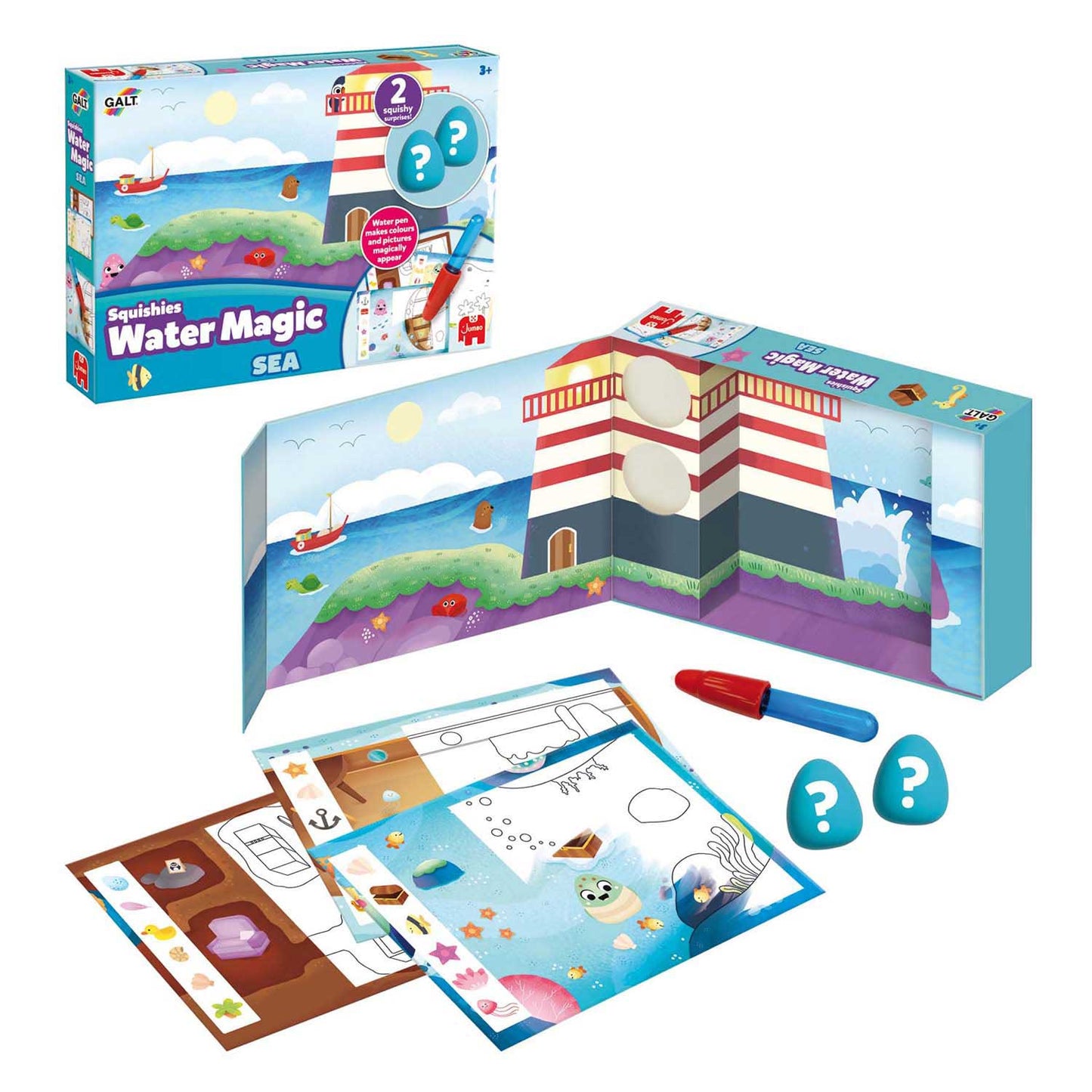 Squishies magiques aquatiques géantes, animaux marins