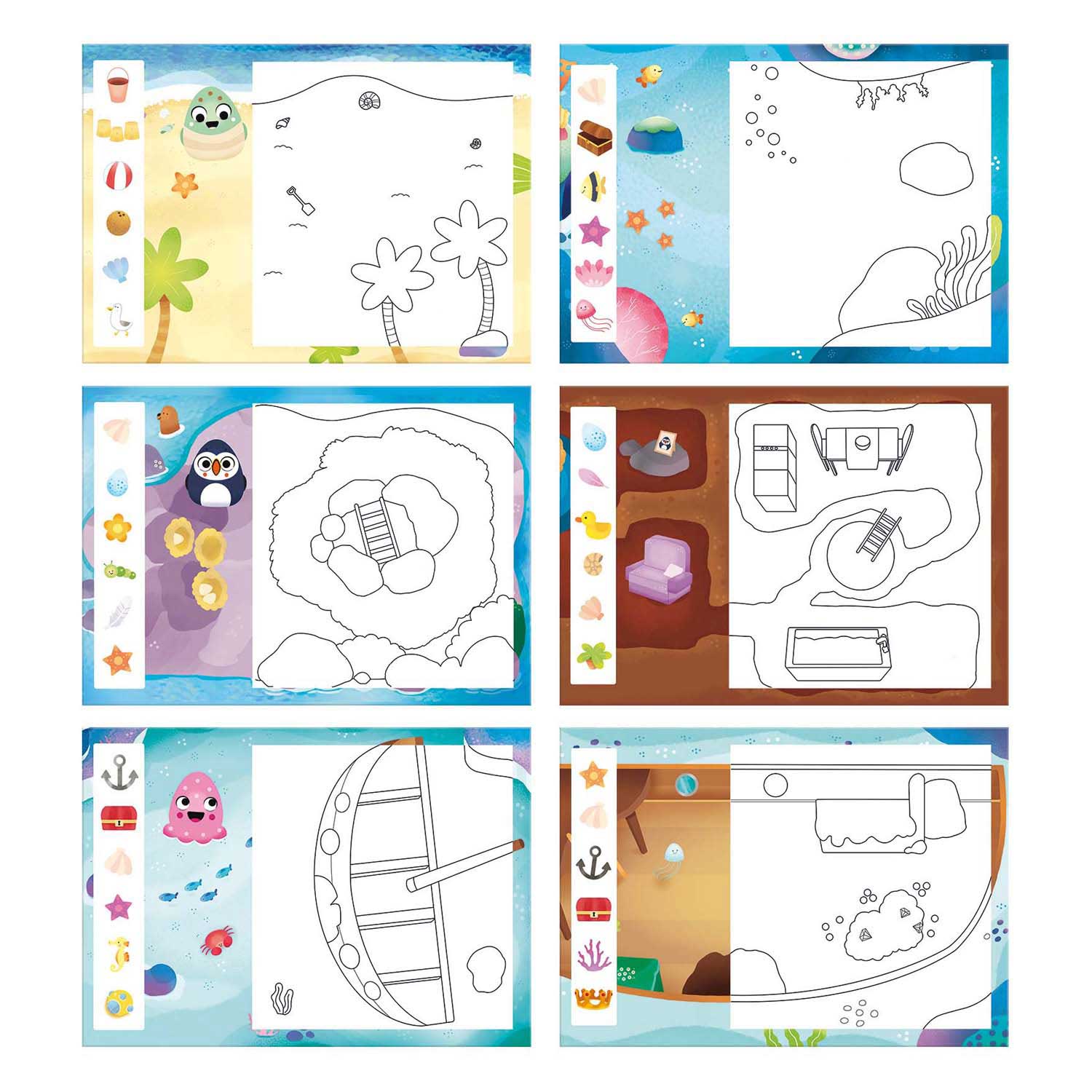 Squishies magiques aquatiques géantes, animaux marins