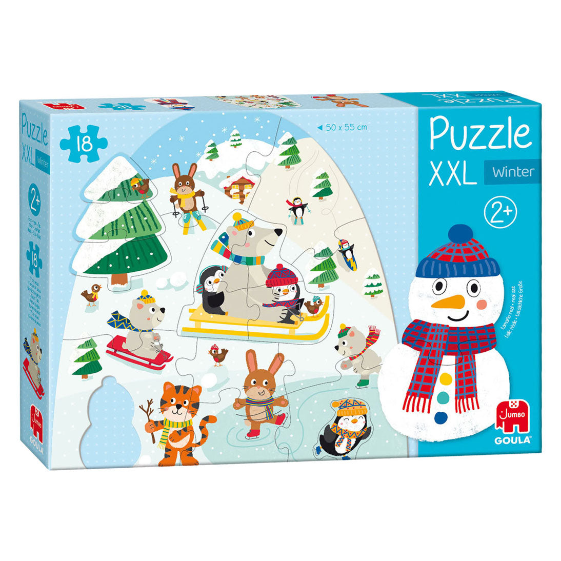 Goula jumbo puzzle xxl hiver - 18 pcs.