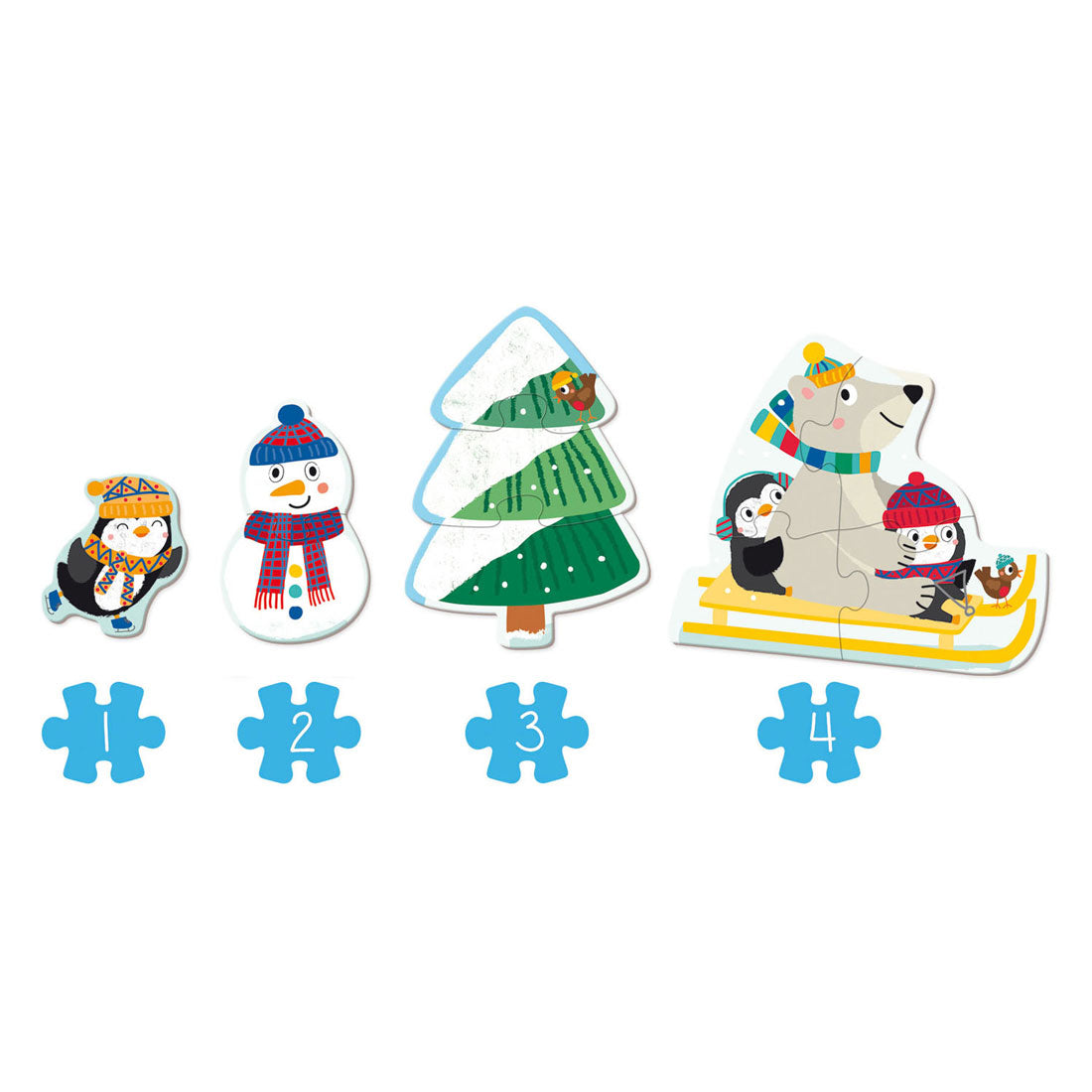 Goula jumbo puzzle xxl hiver - 18 pcs.