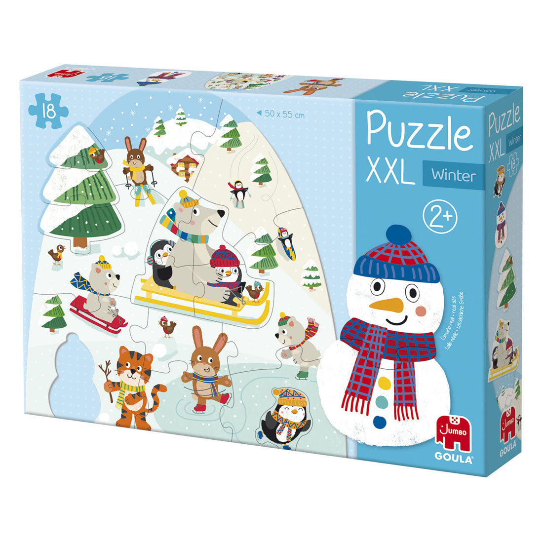 Goula jumbo puzzle xxl hiver - 18 pcs.