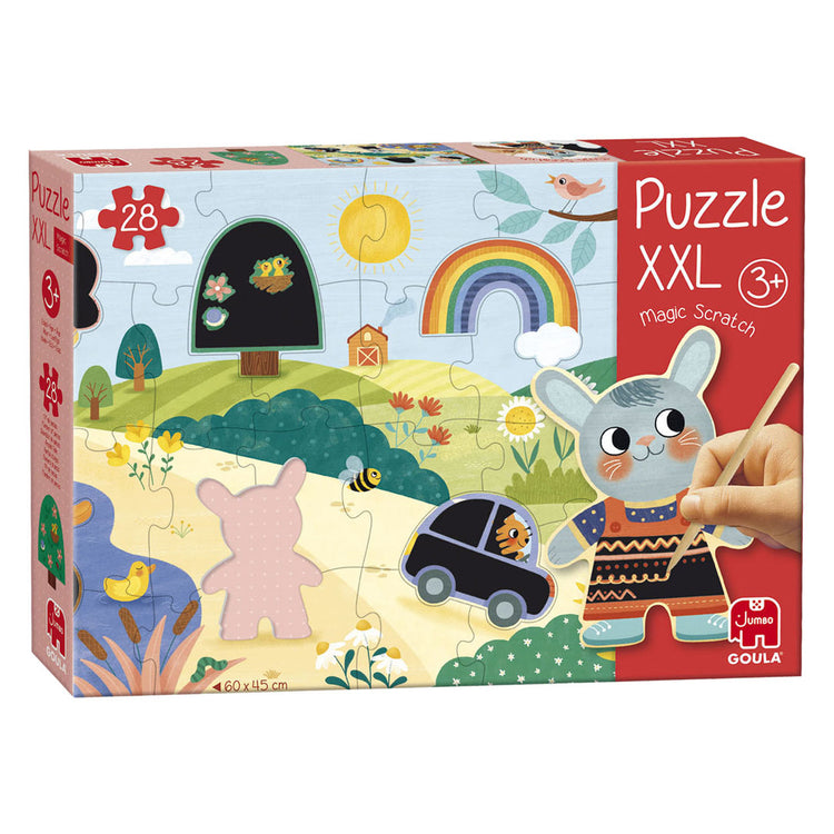 Puzzle Goula Jumbo XXL Puzzle à gratter magique - 27 pcs.