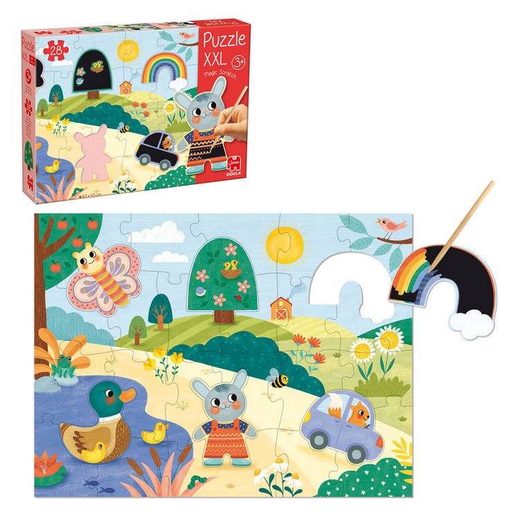 Puzzle Goula Jumbo XXL Puzzle à gratter magique - 27 pcs.