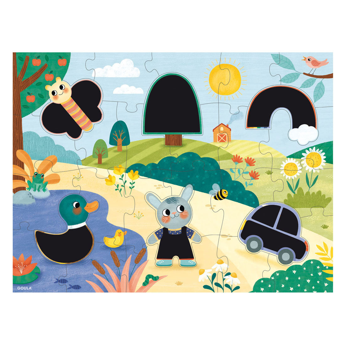 Puzzle Goula Jumbo XXL Puzzle à gratter magique - 27 pcs.