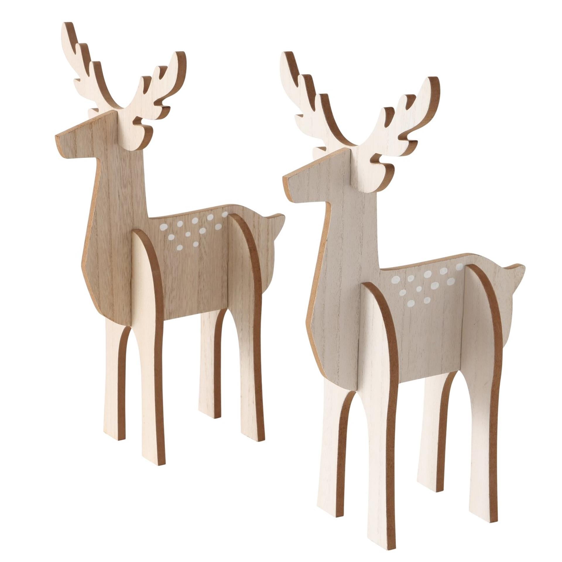Boltze home figurine cerf rugen mdf h40.2cm