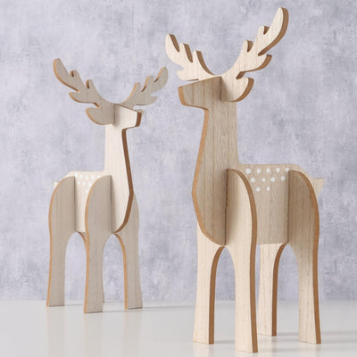 Boltze home figurine cerf rugen mdf h40.2cm