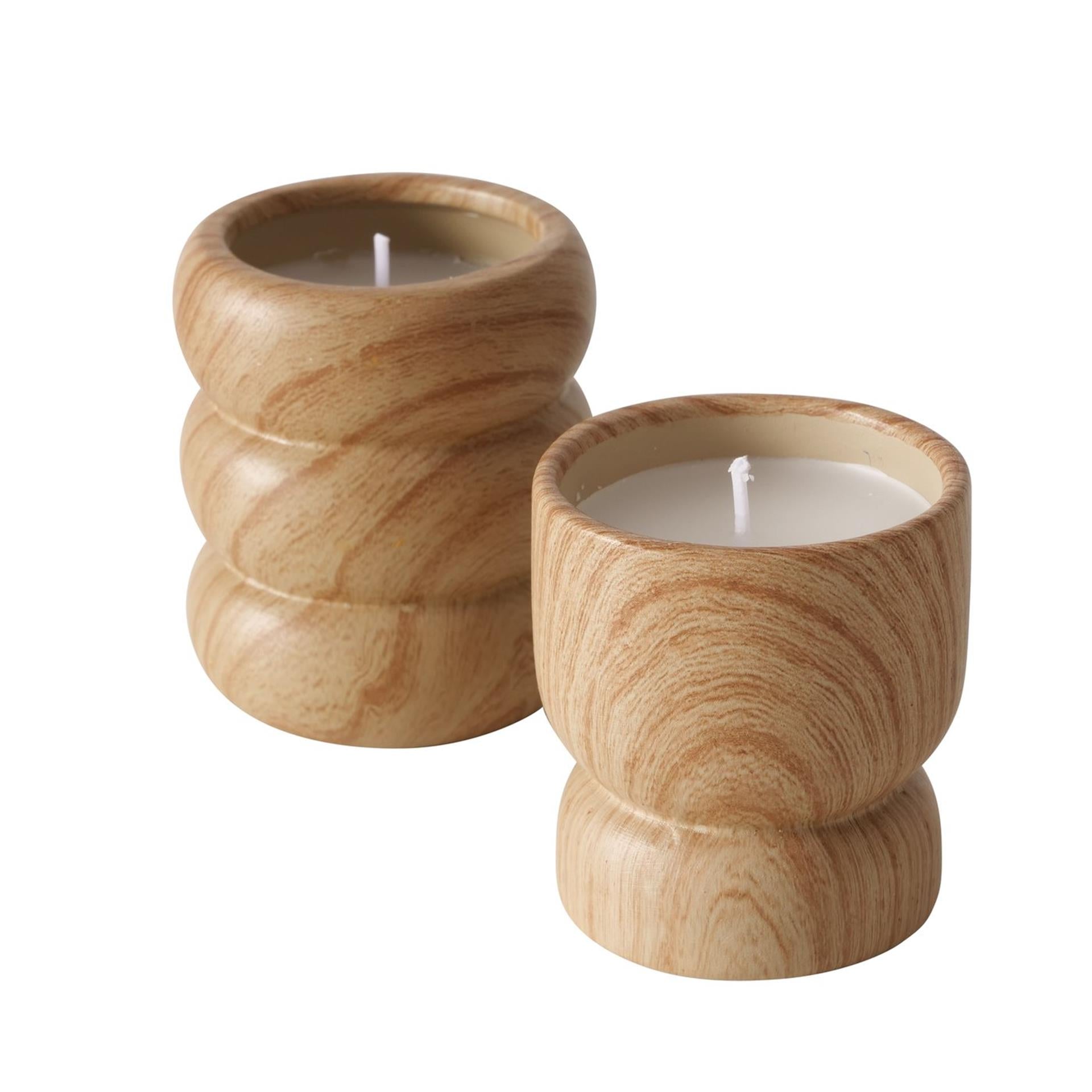 Bougie Boltze home en pot leano dolomite h7,5xø6,5cm