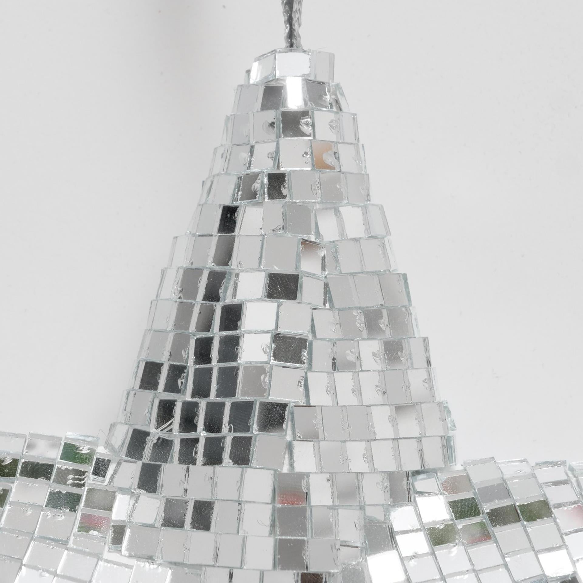 Boltze home Pendentif de Noël étoile disco 20x20cm