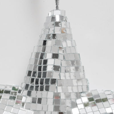Boltze home Pendentif de Noël étoile disco 20x20cm