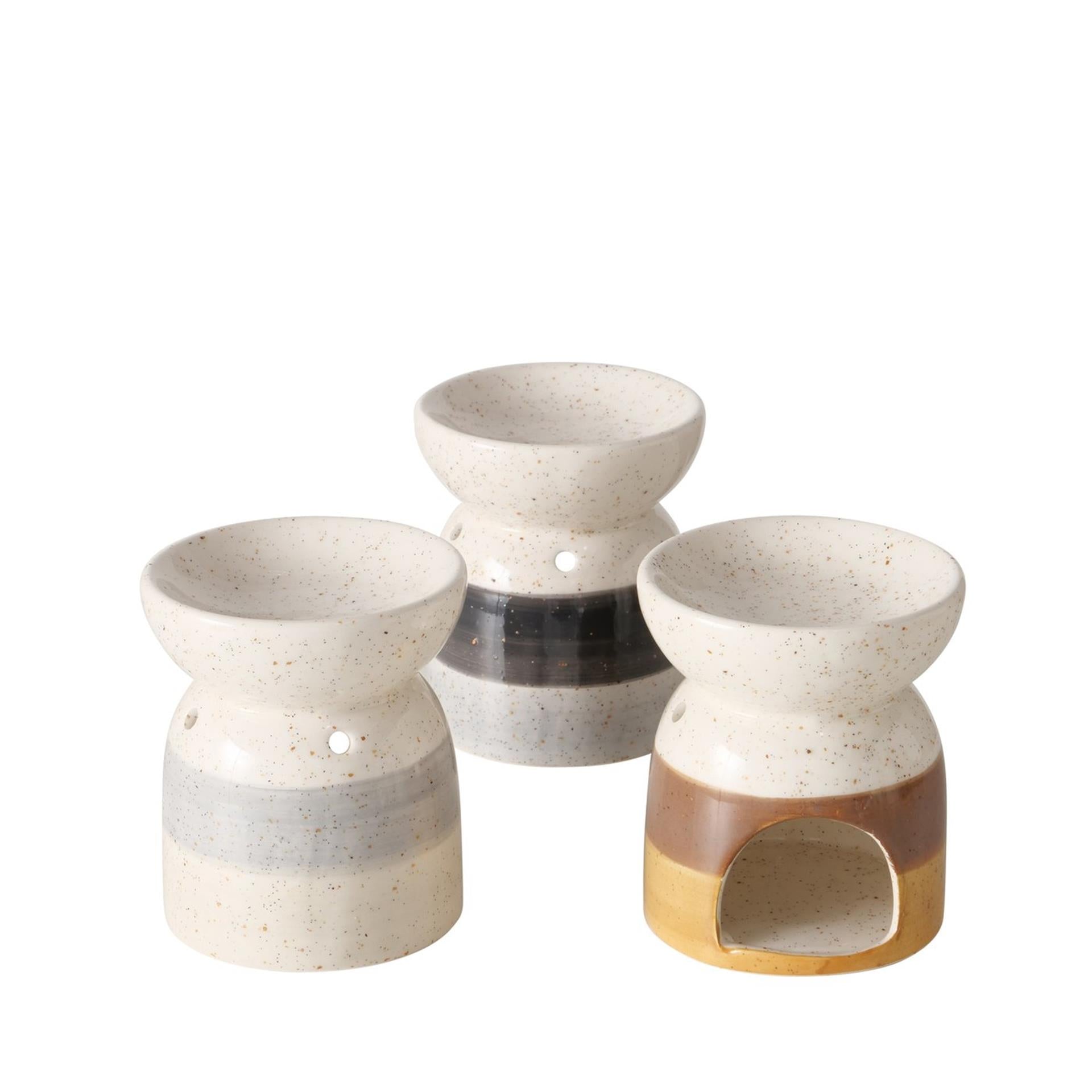 Brûleur parfum d'ambiance Boltze porcelaine 13x11cm
